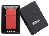 Zippo Slim Red Matte 1633