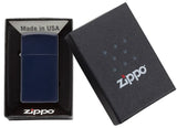 Zippo Navy Blue Matte Slim 1639