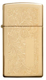 Zippo Slim Venetian High Polish Brass Lustre 1652B