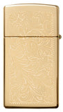 Zippo Slim Venetian High Polish Brass Lustre 1652B