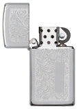 Zippo Slim Venetian High Polish Chrome Lustre 1652