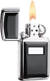 Zippo Slim Ultralite Black Emblem High Polish Chrome 1655