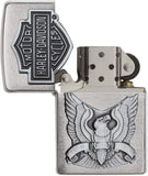 Zippo Harley-Davidson Eagle Emblem Brushed Chrome 200HD.H284
