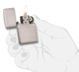 Zippo Brushed Chrome Pocket Lighter 200