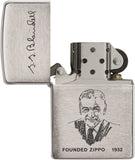 Zippo Founder Brushed Chrome 200FL