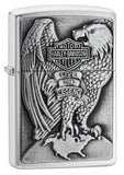 Zippo Harley-Davidson Eagle Emblem Brushed Chrome 200HD.H231