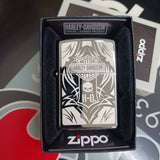 Zippo Harley Davidson High Polish Chrome Laser Engrave 28981