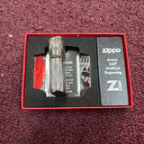 Zippo Flame Design Armor Multicut Engraved High Polish Chrome 48838