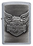 Zippo Harley-Davidson Logo with Wings Emblem Street Chrome 20230