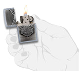 Zippo Harley-Davidson Logo with Wings Emblem Street Chrome 20230