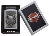 Zippo Harley-Davidson Logo with Wings Emblem Street Chrome 20230