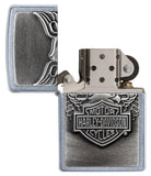 Zippo Harley-Davidson Logo with Wings Emblem Street Chrome 20230