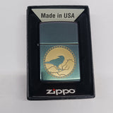 Zippo Raven Silhouette Design Iridescent 49186