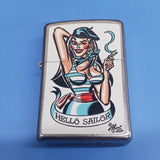 Zippo Mitch O'Connell Hello Sailor Street Chrome 24794