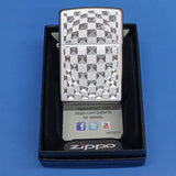 Zippo Cut Glass Satin Chrome 24013