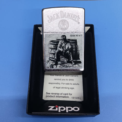 Zippo Jack Daniels Lynchburg #3 of 7 Brush Chrome 28755