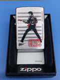 Zippo Elvis Presley Playing Guitar Brushed Chrome 24474
