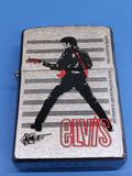 Zippo Elvis Presley Playing Guitar Brushed Chrome 24474