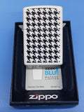 Zippo Hounds Tooth White Matte 24888