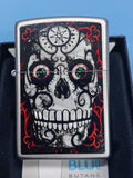 Zippo Day of the Dead Skull Satin Chrome 24883