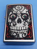 Zippo Day of the Dead Skull Satin Chrome 24883