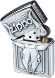 Zippo Bull Skull Emblem Street Chrome 20286