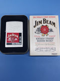 Zippo Jim Beam Real Bourbon Brushed Chrome 20635