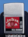 Zippo Jim Beam Real Bourbon Brushed Chrome 20635