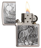 Zippo Timberwolves Emblem Brushed Chrome 20855