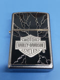 Zippo Harley Davidson Lightning Emblem Street Chrome 20867