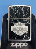 Zippo Harley Davidson Lightning Emblem Street Chrome 20867