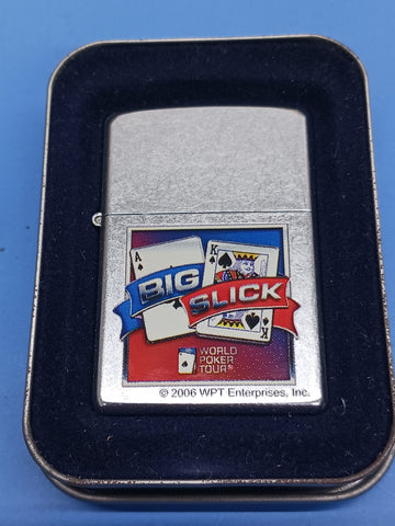 Zippo World Poker Tour Big Slick Street Chrome 20984