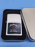 Zippo Jim Beam Rosette Satin Chrome 21018
