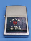 Zippo Jim Beam Rosette Satin Chrome 21018