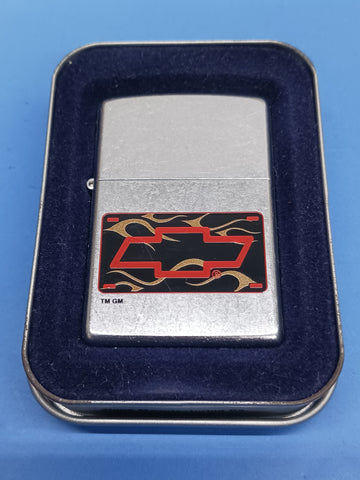 Zippo Chevy License Flames Street Chrome 21022