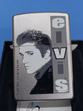 Zippo Elvis Monochrome Satin Chrome 21038
