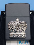 Zippo The King of Bling Emblem Black Matte 21202