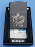 Zippo The King of Bling Emblem Black Matte 21202