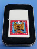 Zippo Burton Morris Eagle White Matte 214BSM704