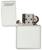 Zippo White Matte with Logo 214ZL