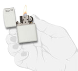 Zippo White Matte with Logo 214ZL