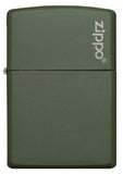 Zippo Green Matte with Logo 221ZL