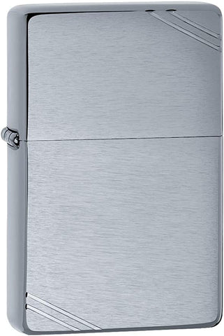 Zippo Vintage Brushed Chrome With Slashes 230