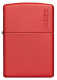Zippo Red Matte with Logo 233ZL