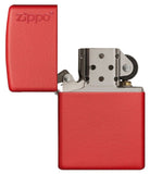 Zippo Red Matte with Logo 233ZL