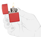 Zippo Red Matte with Logo 233ZL