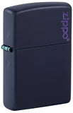 Zippo Navy Matte with Logo 239ZL
