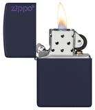 Zippo Navy Matte with Logo 239ZL