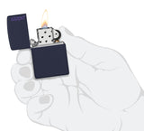 Zippo Navy Matte with Logo 239ZL