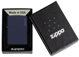 Zippo Navy Matte with Logo 239ZL